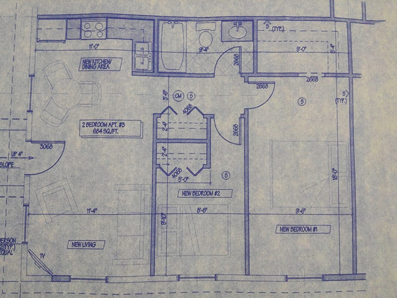 An example apartment floor plan